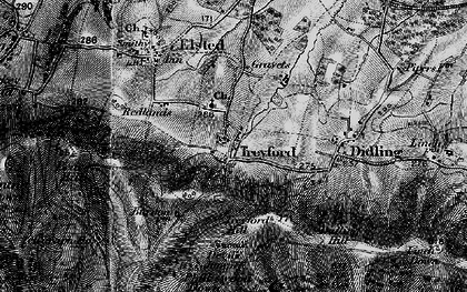 Old map of Treyford Hill in 1895