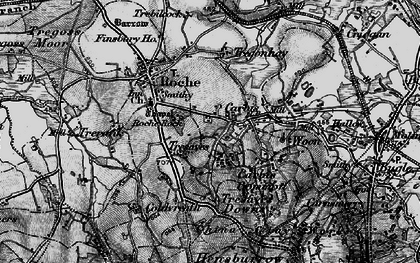 Old map of Trezaise in 1895