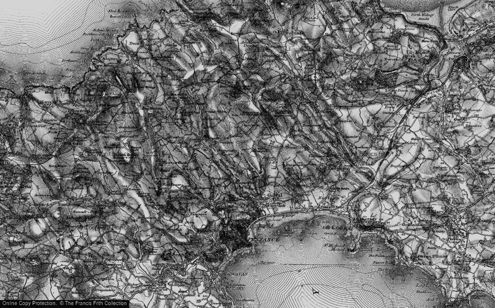 Old Map of Trezelah, 1895 in 1895
