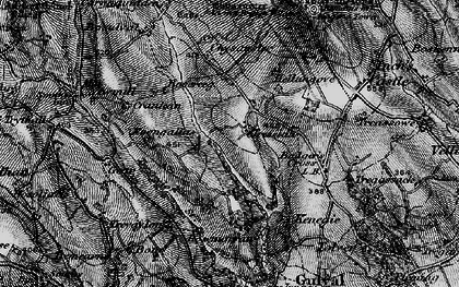 Old map of Trezelah in 1895