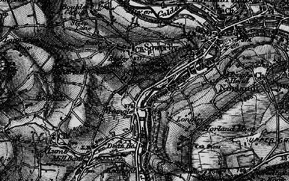 Old map of Triangle in 1896