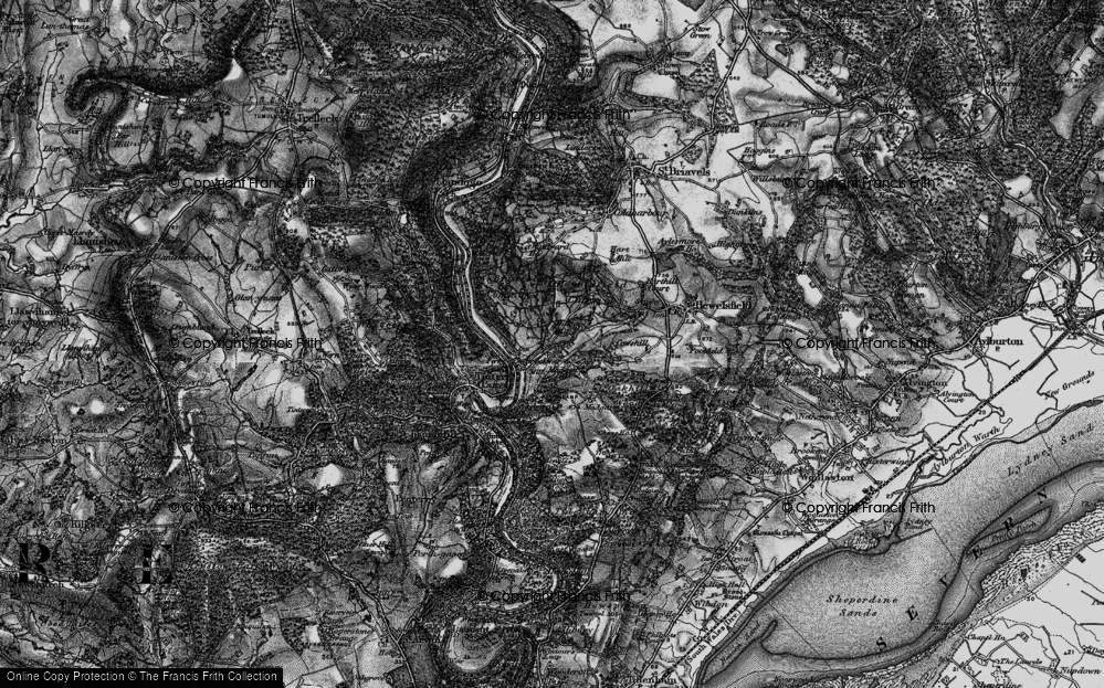 Old Map of Triangle, 1897 in 1897