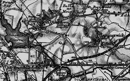 Old map of Triangle in 1898