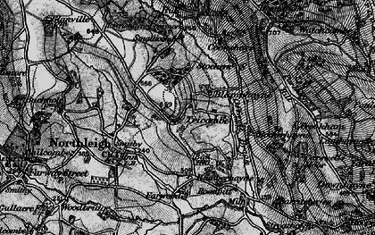 Old map of Tricombe in 1898