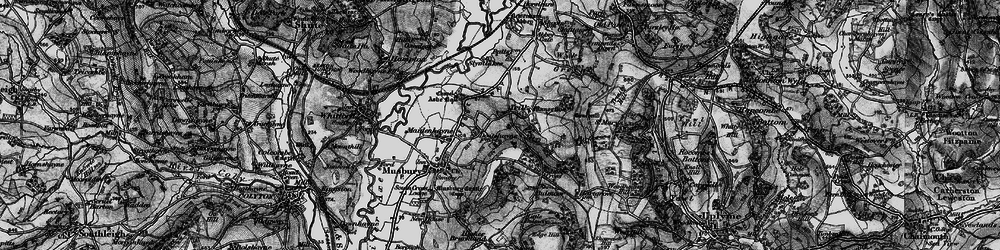 Old map of Bulmoor Cross in 1898