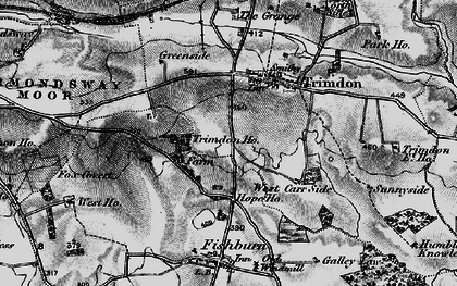 Old map of Trimdon in 1898