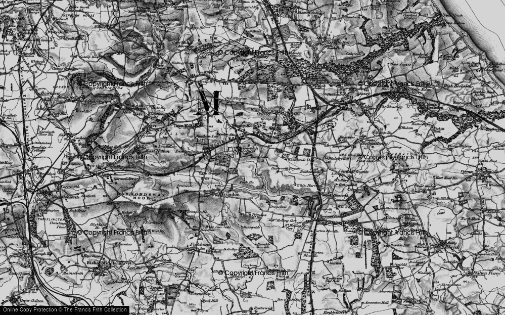 Old Map of Trimdon Colliery, 1898 in 1898