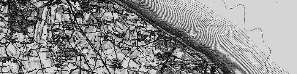 Old map of Trimingham in 1899