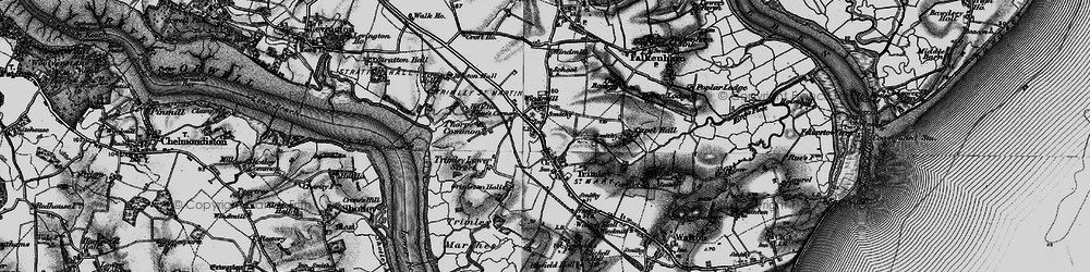 Old map of Trimley St Martin in 1896