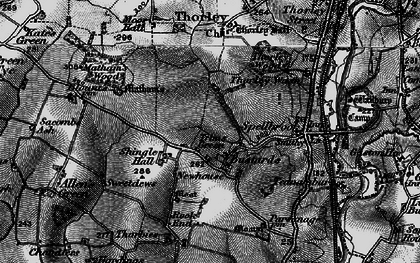 Old map of Trims Green in 1896
