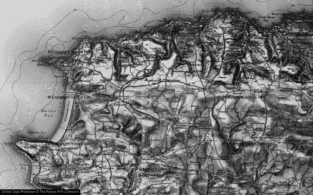Old Map of Trimstone, 1897 in 1897