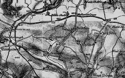 Old map of Trimstone in 1897