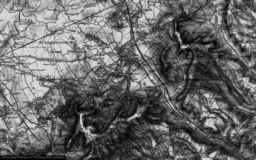 Old Map of Tring Wharf, 1896 in 1896