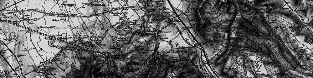 Old map of Tring Wharf in 1896