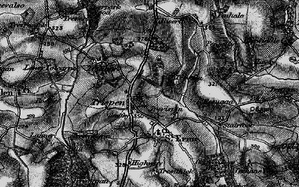 Old map of Trispen in 1895