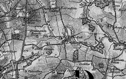 Old map of Bailiff's Letch in 1897