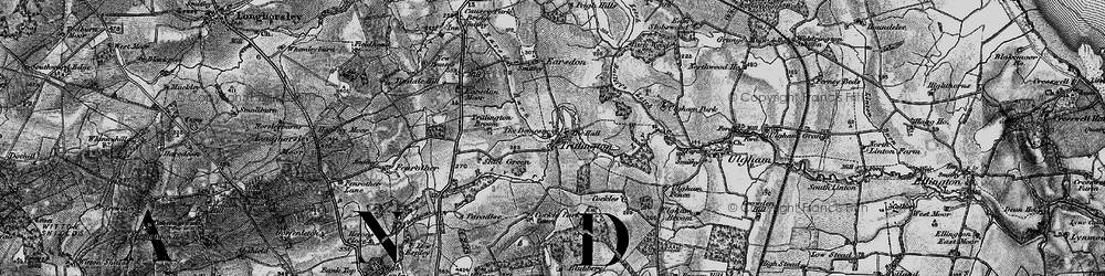 Old map of Tritlington in 1897