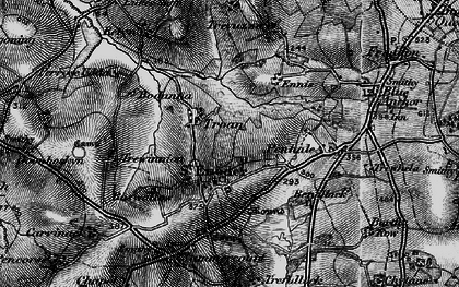 Old map of Troan in 1895