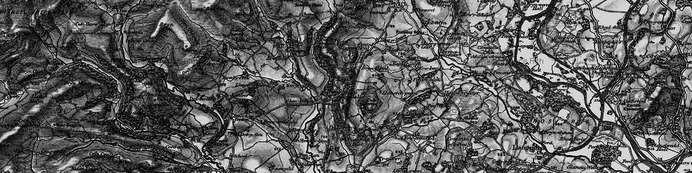 Old map of Troedrhiwdalar in 1898