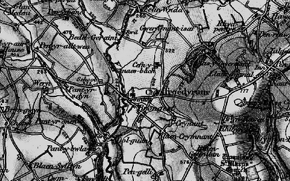 Old map of Troedyraur in 1898