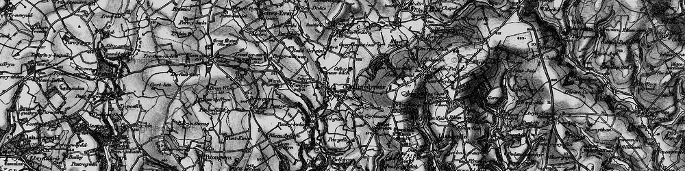 Old map of Troedyraur in 1898