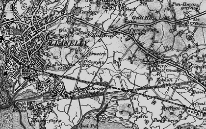 Old map of Trostre in 1897