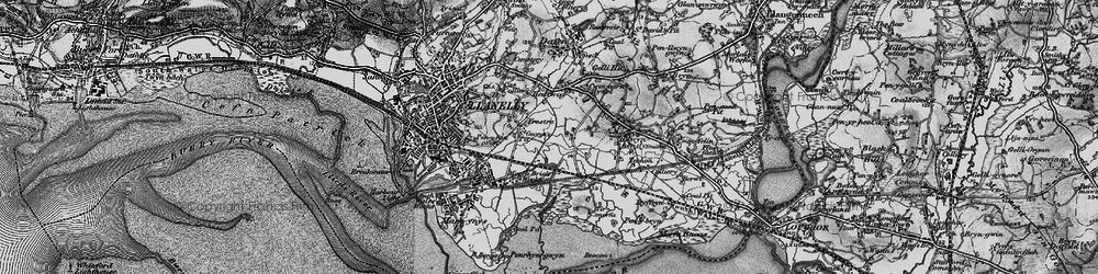 Old map of Trostre in 1897