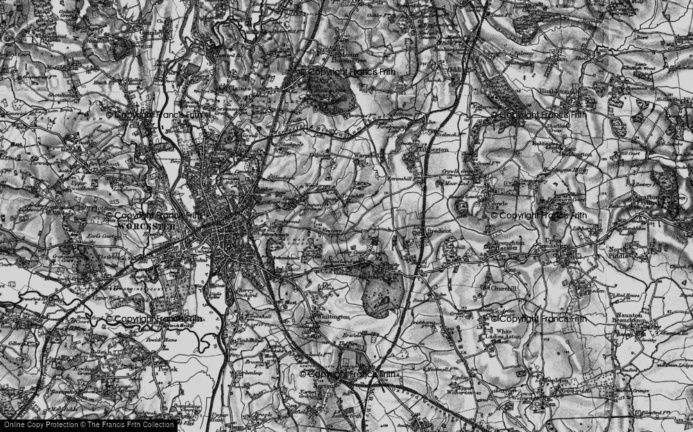 Old Map of Trotshill, 1898 in 1898