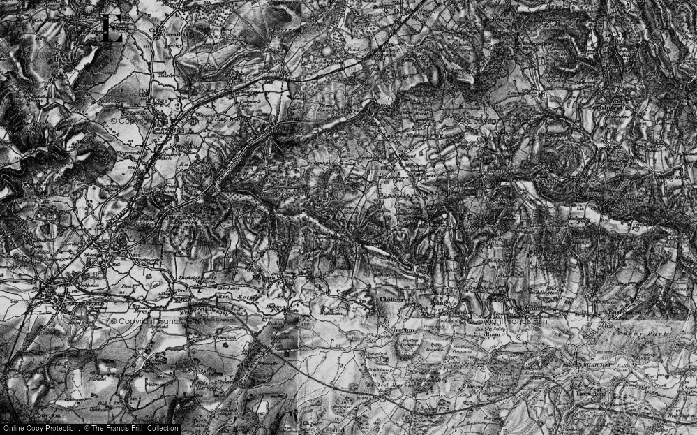 Old Map of Trotten Marsh, 1895 in 1895