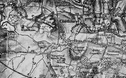 Old map of Trotton in 1895