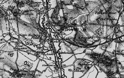 Old map of Trowell in 1895