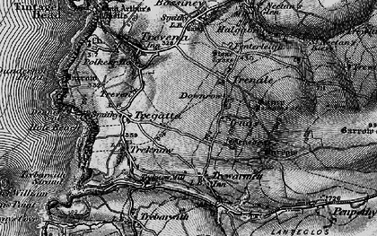 Old map of Trenale in 1895