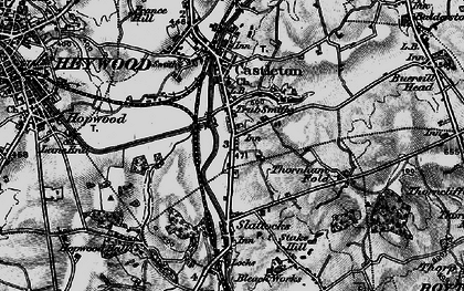 Old map of Trub in 1896