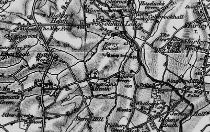Old map of Trueman's Heath in 1899