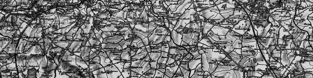 Old map of Trueman's Heath in 1899