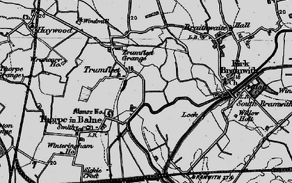 Old map of Trumfleet in 1895