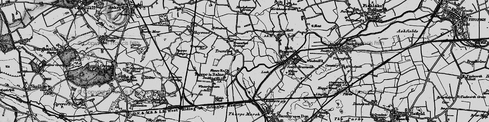 Old map of Trumfleet in 1895
