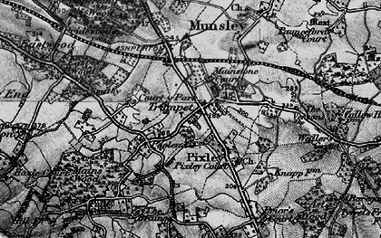 Old map of Trumpet in 1898