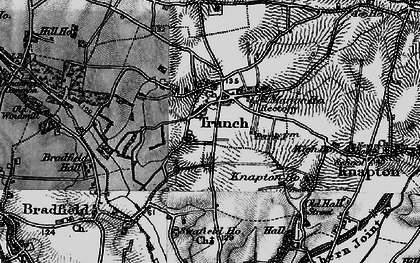 Old map of Trunch in 1899