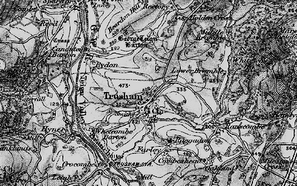 Old map of Beardon Hill in 1898