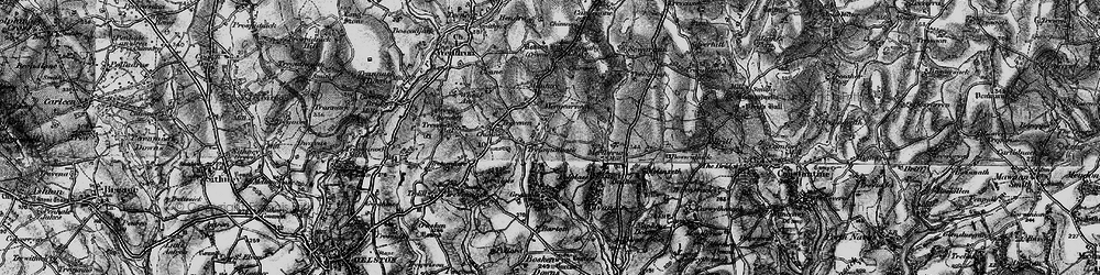 Old map of Trussall in 1895