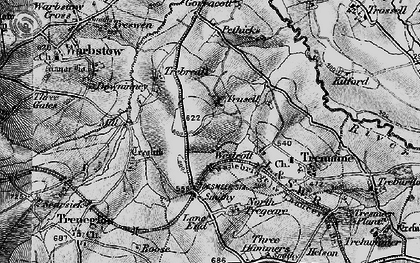 Old map of Westcott in 1895
