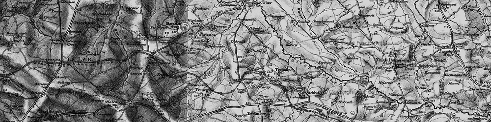 Old map of Trussell in 1895