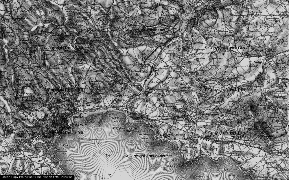 Old Map of Truthwall, 1895 in 1895