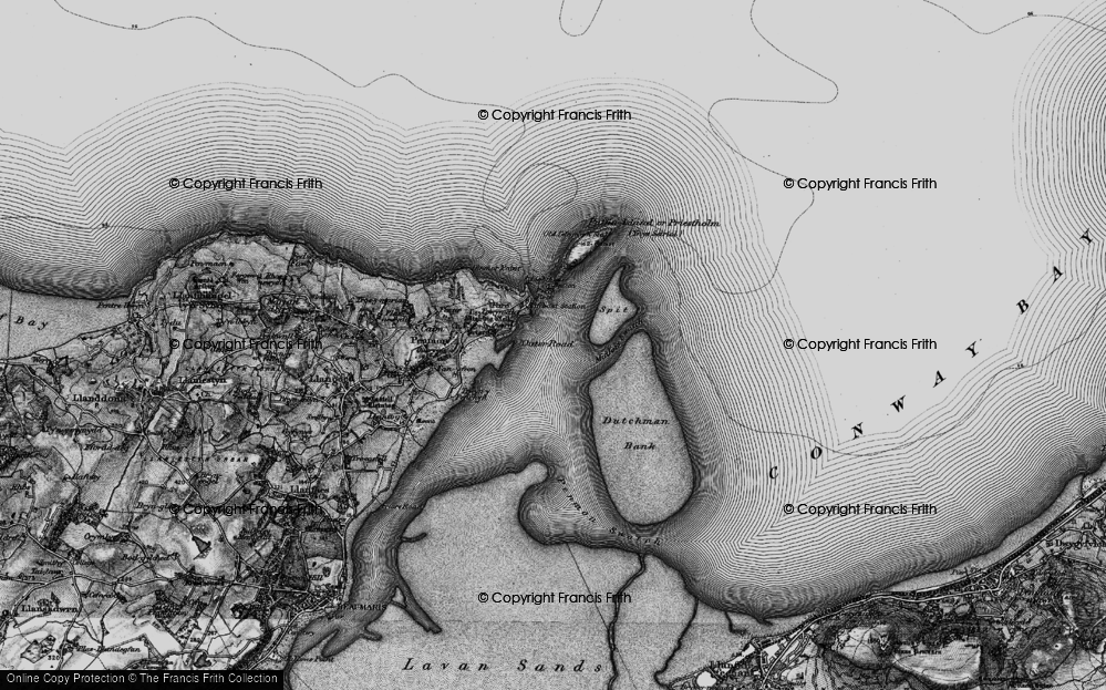 Old Map of Trwyn Penmon, 1899 in 1899