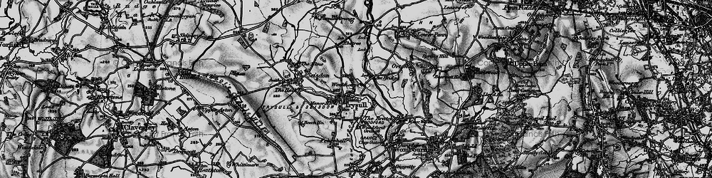 Old map of Trysull in 1899