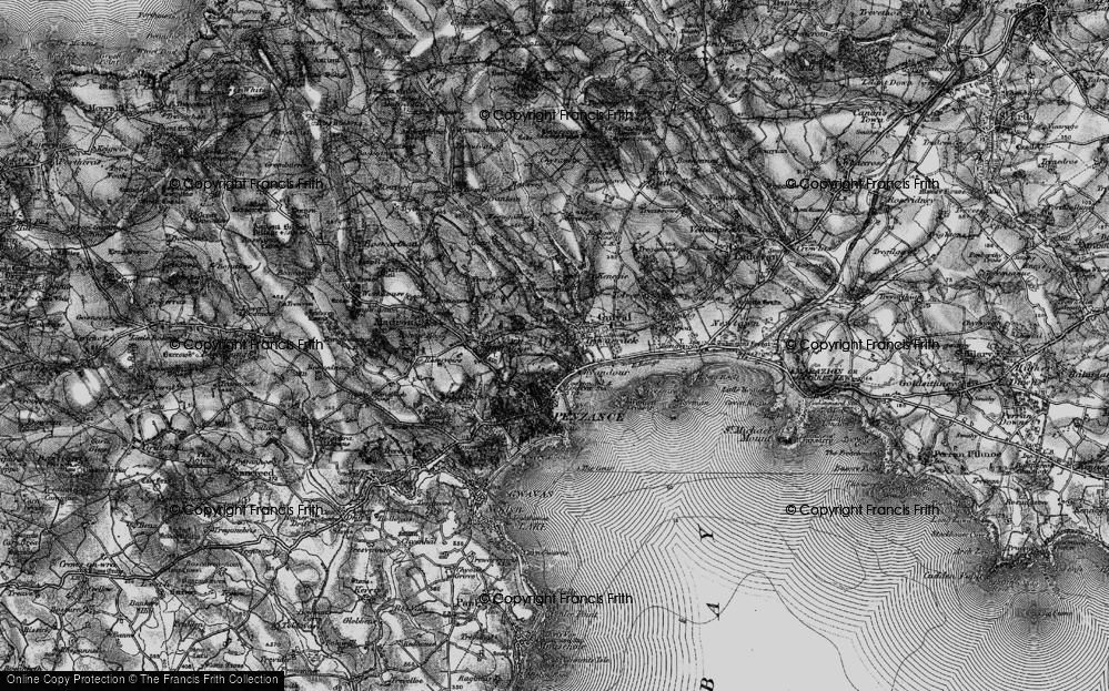 Old Map of Trythogga, 1895 in 1895