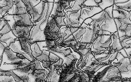 Old map of Tubbs Mill in 1895
