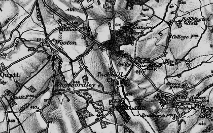 Old map of Tuckhill in 1899
