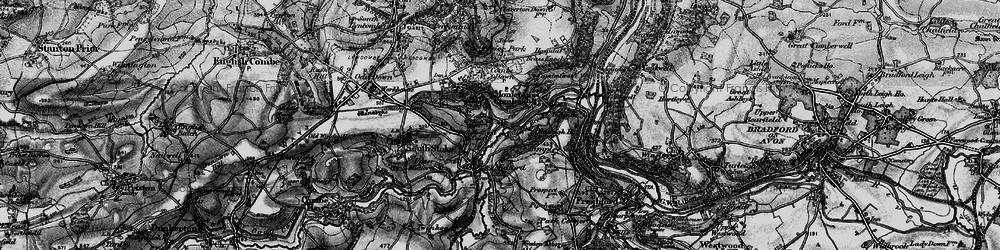 Old map of Tucking Mill in 1898